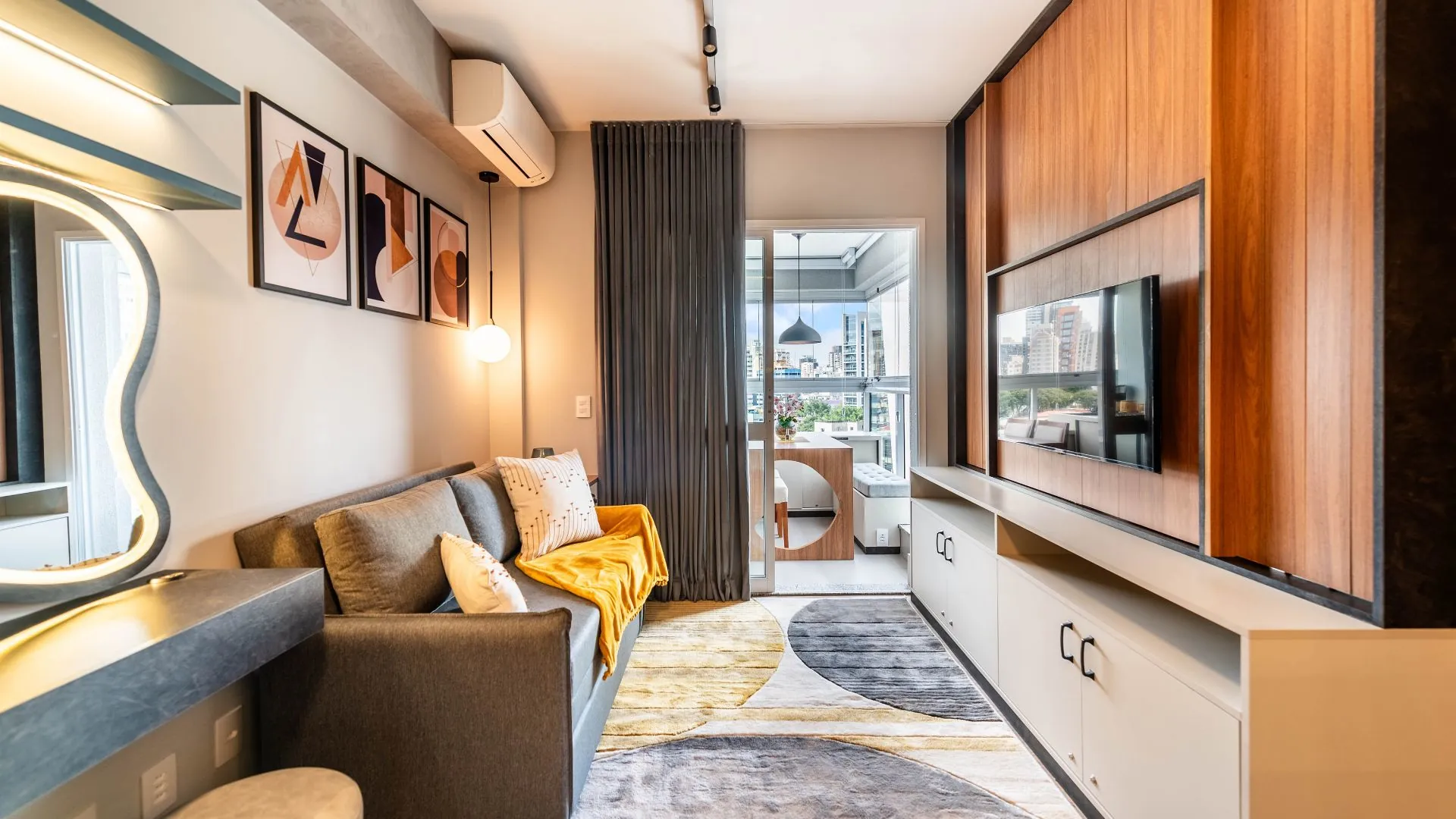 Cozinha equipada do Apartamento Homelike em Pinheiros, São Paulo