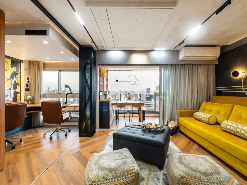 Sala do apartamento River One no Butantã, São Paulo